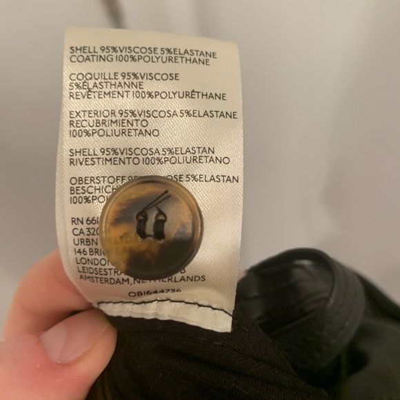 The Naomi wide leg flare pant by Anthropologie faux leather edition - Picture 5 of 5